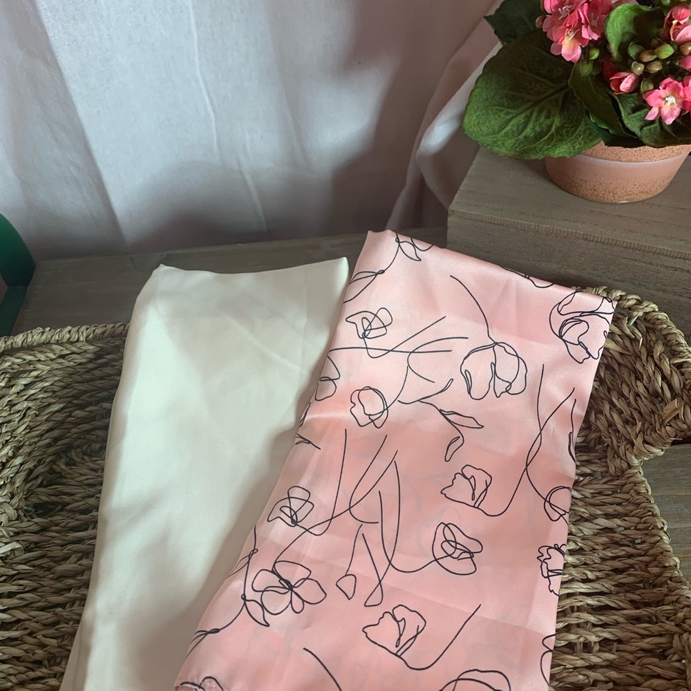 2 Square scarves-Never Worn EEUC; Perfect for "grown up" ponytail or neck